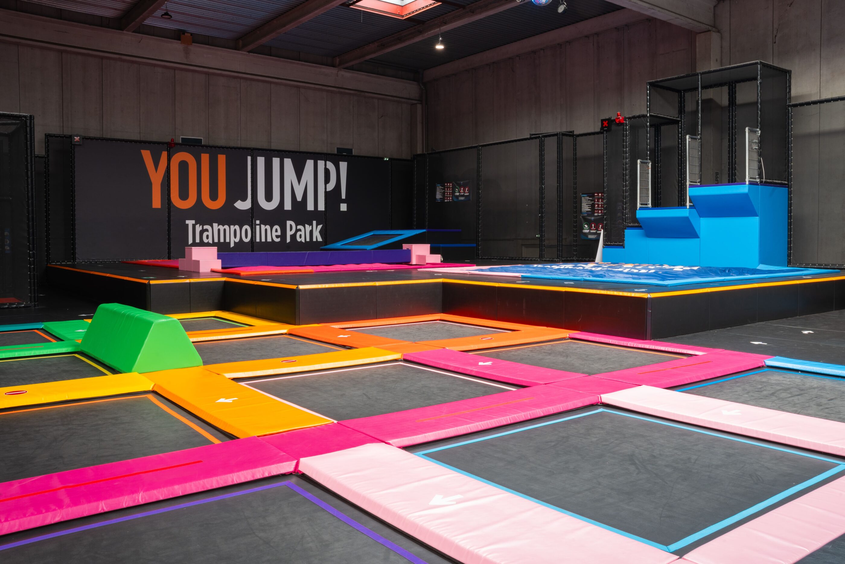 Trampoline park You Jump image illustration