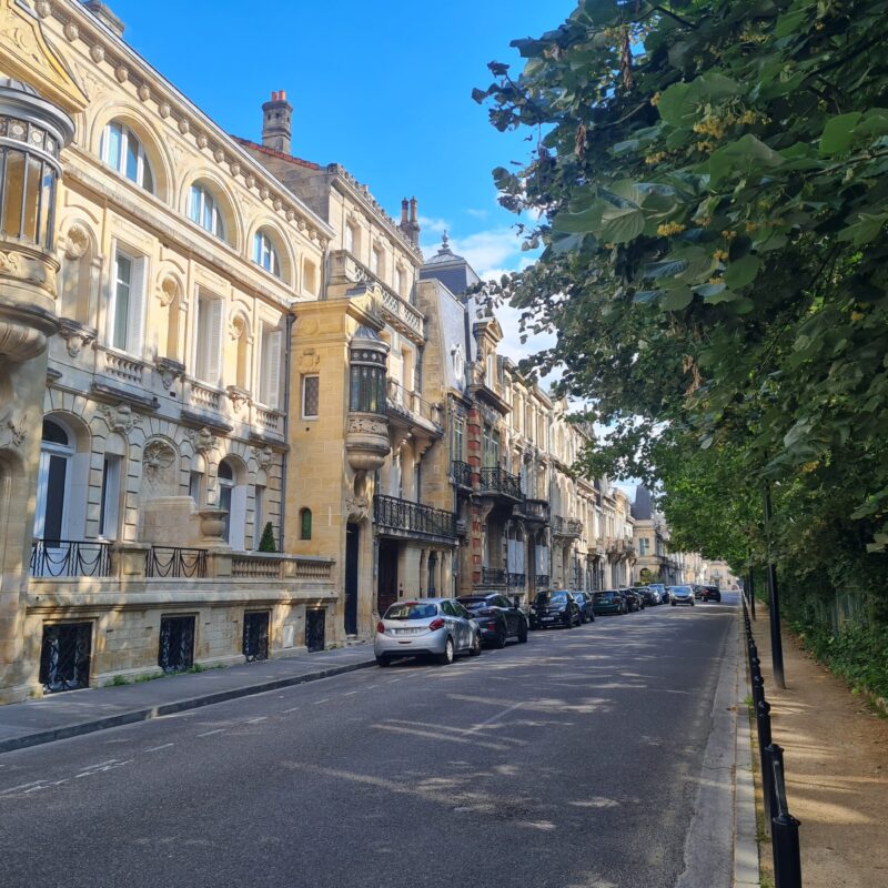 Façades de la rue du Bocage dans le quartier Caudéran